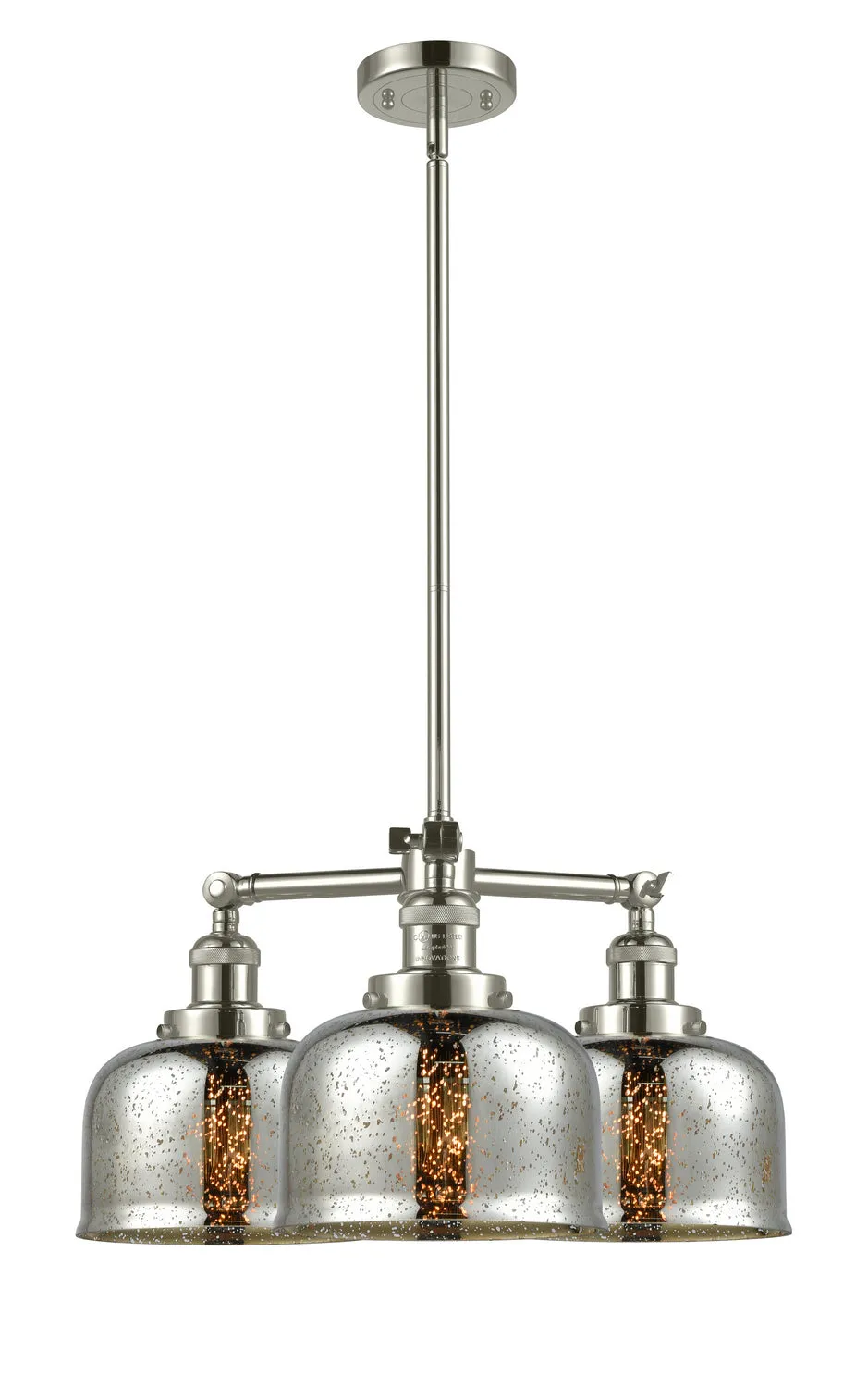 Innovations Franklin Restoration 207-PN-G78-LED Chandelier Light - Polished Nickel Elegant Chandeliers outlet