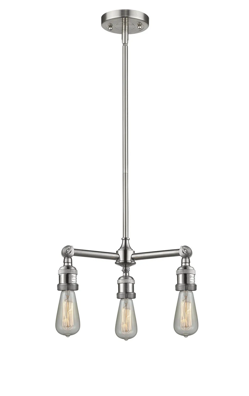 Innovations Franklin Restoration 207-SN-LED Chandelier Light - Brushed Satin Nickel Elegant Chandeliers outlet