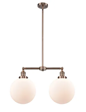 Innovations Franklin Restoration 209-AC-G201-10 Chandelier Light - Antique Copper Glam Chandeliers online shop