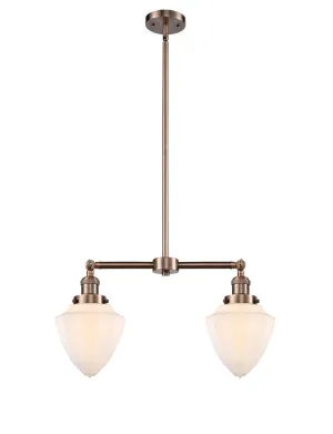 Innovations Franklin Restoration 209-AC-G661-7-LED Chandelier Light - Antique Copper Chic Chandeliers on discount