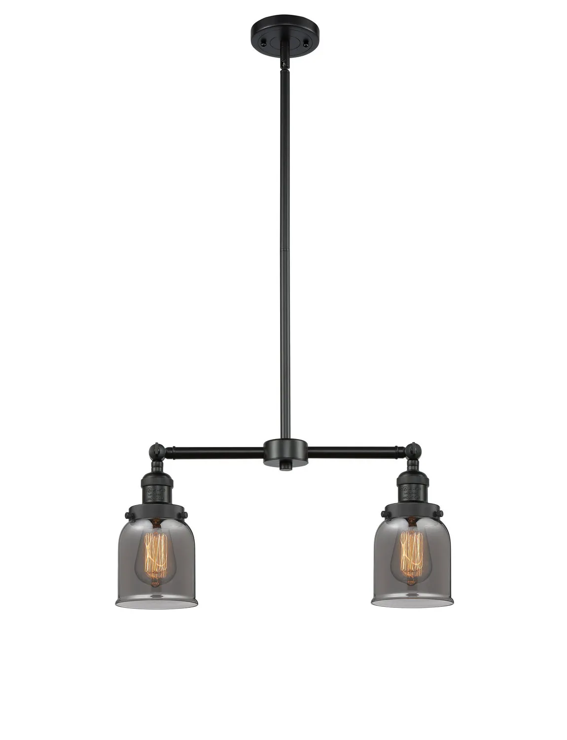 Innovations Franklin Restoration 209-BK-G53-LED Chandelier Light - Matte Black Chic Chandeliers on discount