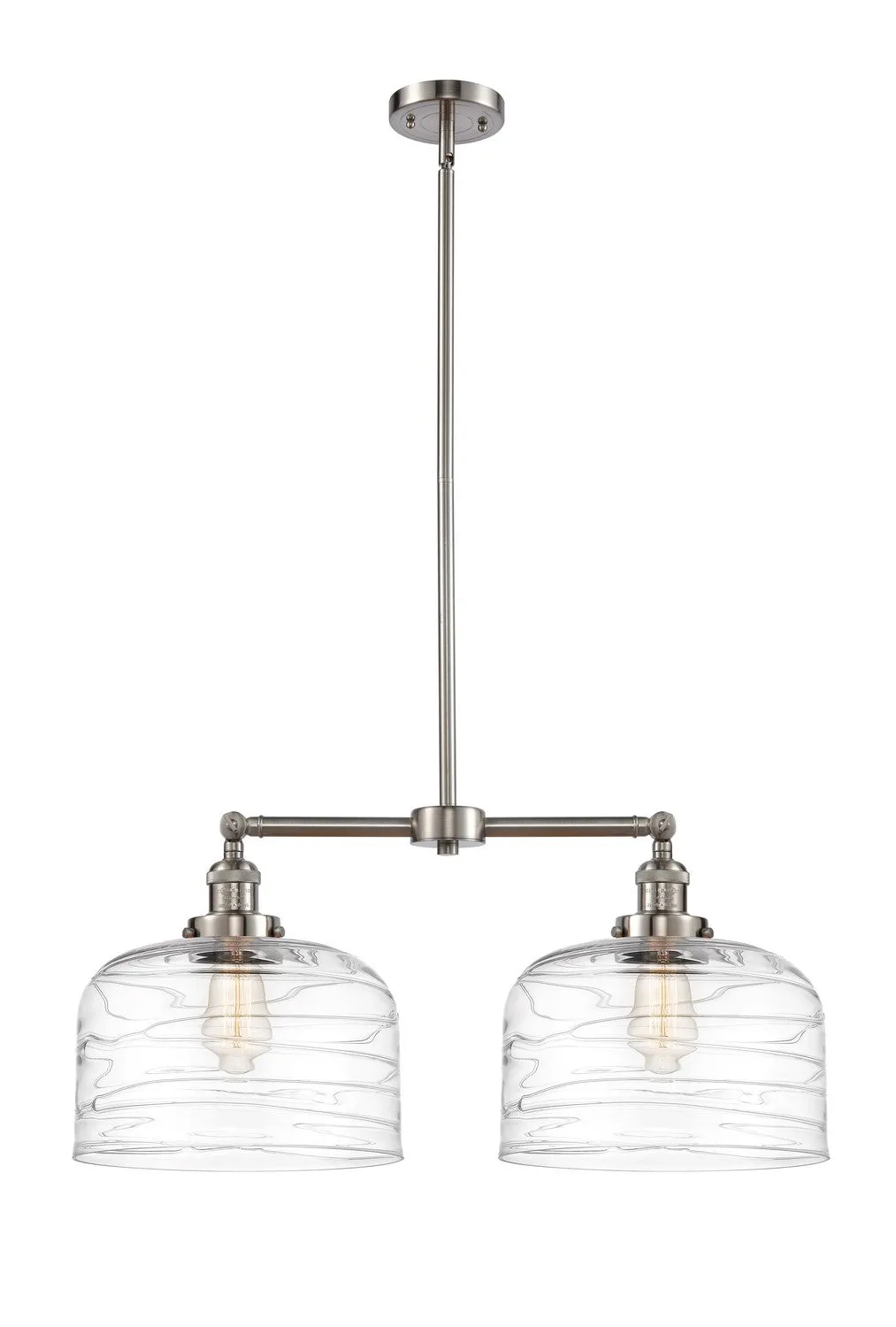 Innovations Franklin Restoration 209-SN-G713-L-LED Chandelier Light - Brushed Satin Nickel Glam Chandeliers online shop