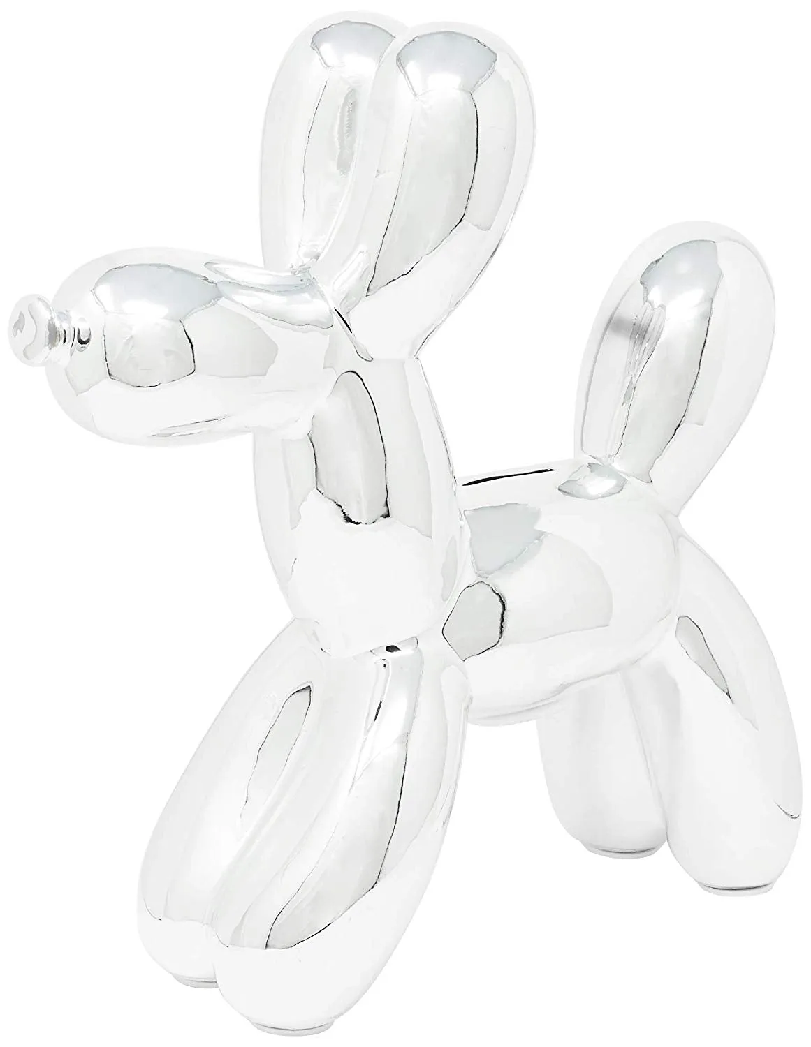 Interior Illusions Plus Silver Ceramic Dog Piggy Bank - 12" tall Decorative Accessories weekend offers