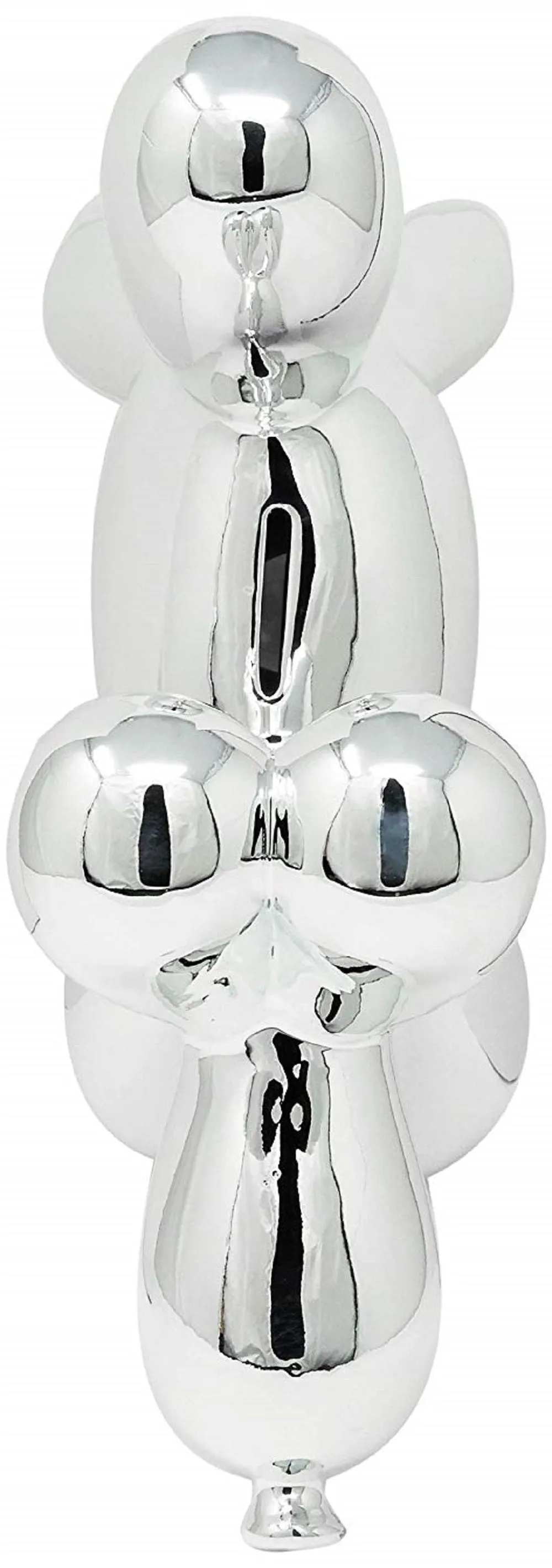 Interior Illusions Plus Silver Ceramic Dog Piggy Bank - 12" tall
