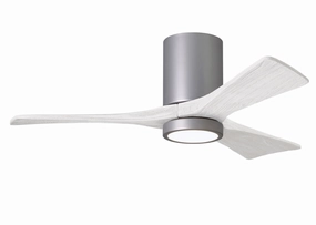 Irene-3HLK 42"Ceiling Fan Brushed Nickel Huggers FANS cheap deals