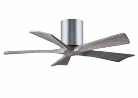 Irene-5H 42"Ceiling Fan Polished Chrome Huggers FANS discount price