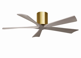 Irene-5H 52"Ceiling Fan Brushed Brass Huggers FANS outlet store