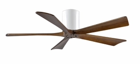 Irene-5H 52"Ceiling Fan Gloss White Huggers FANS discount price