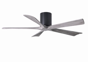 Irene-5H 52"Ceiling Fan Matte Black Huggers FANS discount price