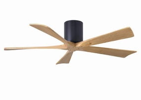 Irene-5H 52"Ceiling Fan Matte Black Huggers FANS outlet store