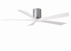 Irene-5H 60"Ceiling Fan Brushed Nickel Huggers FANS discount price