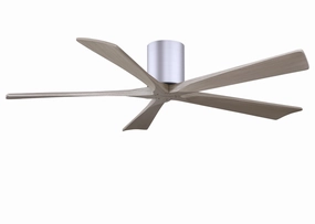 Irene-5H 60"Ceiling Fan Brushed Nickel Huggers FANS outlet store