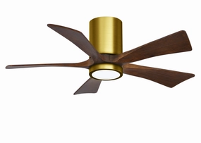 Irene-5HLK 42"Ceiling Fan Brushed Brass Huggers FANS discount price