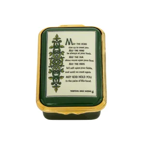 Irish Prayer Enamel Box Jewelry Trays Organizer Pack