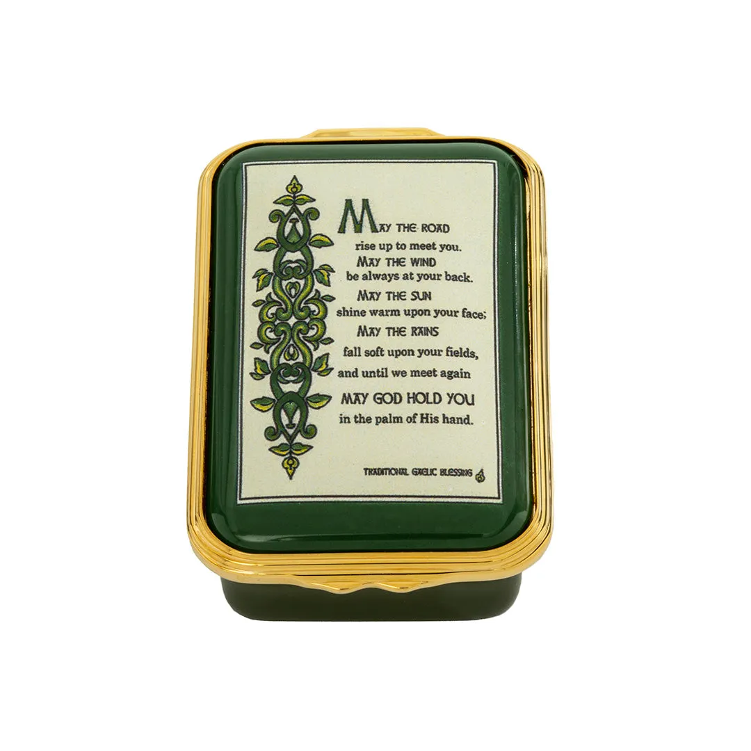 Irish Prayer Enamel Box Jewelry Trays Organizer Pack