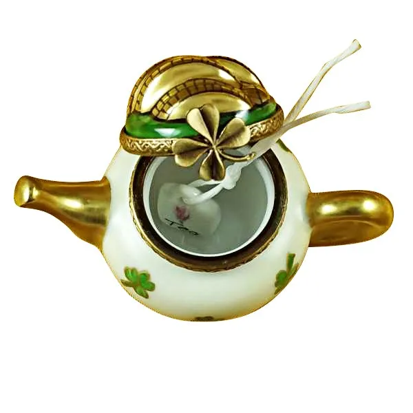 Irish Teapot with Teabag Limoges Limoges Boxes collectors shop