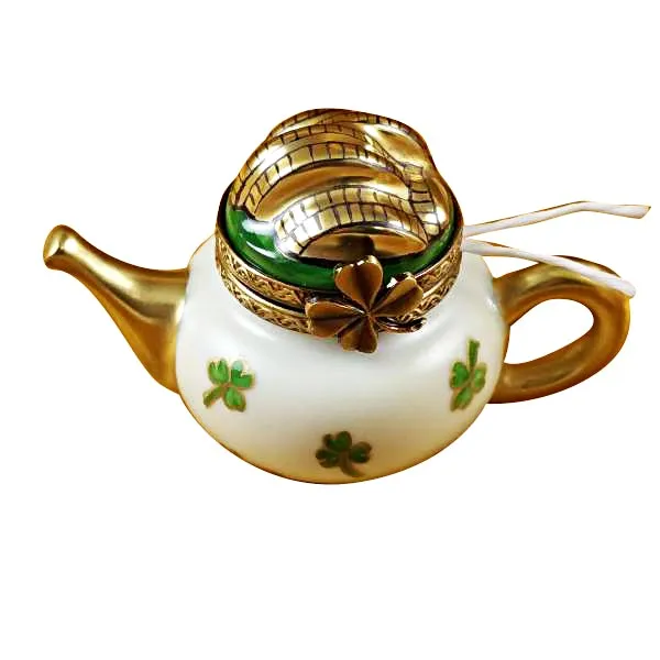 Irish Teapot with Teabag Limoges Limoges Boxes collectors shop