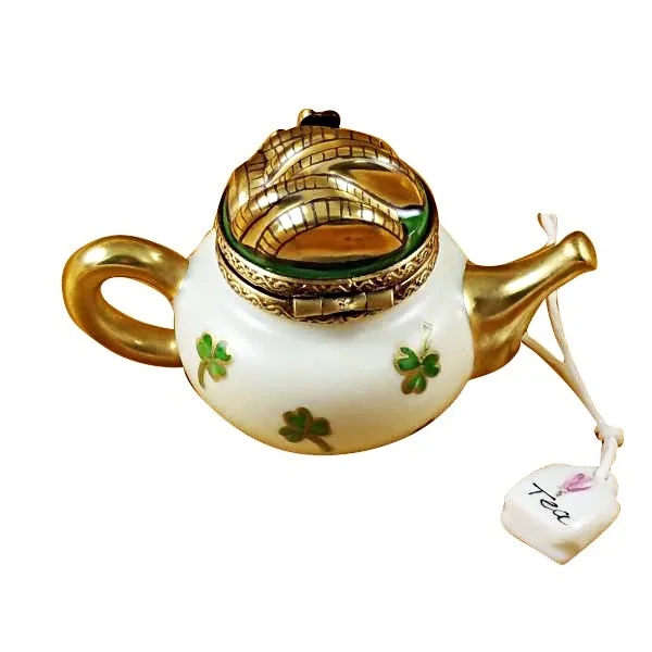 Irish Teapot with Teabag Limoges Limoges Boxes collectors shop