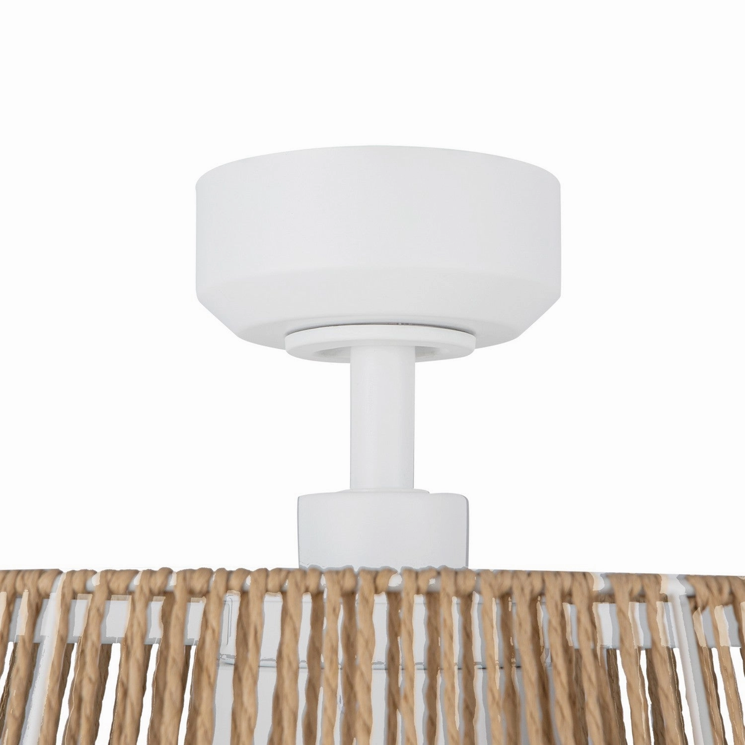 Isla 24"Ceiling Fan White/Braided Rope Fandeliers at discount prices