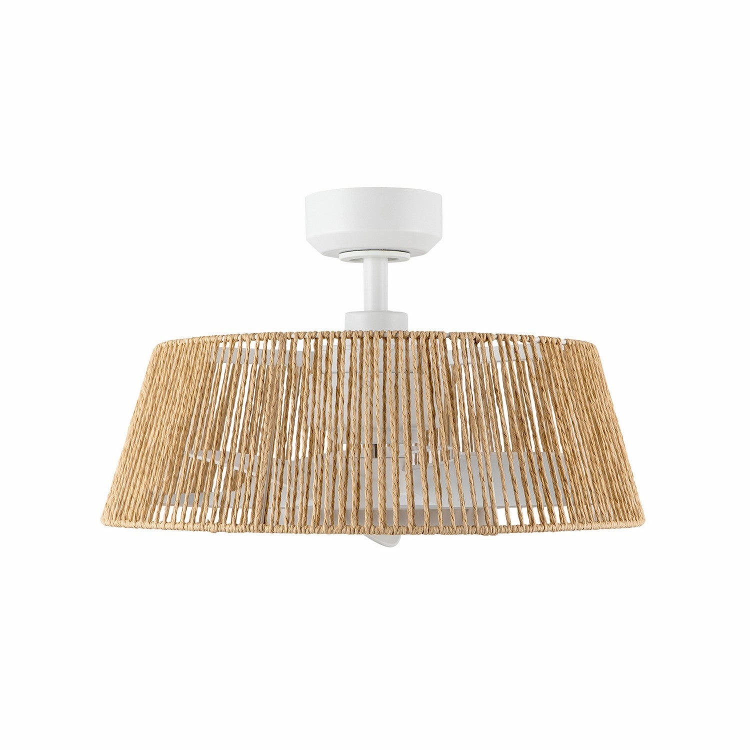 Isla 24"Ceiling Fan White/Braided Rope Fandeliers at discount prices