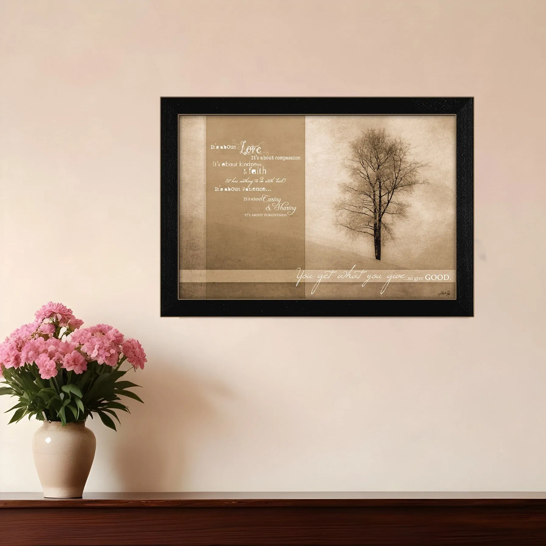 Its About Love 2 Black Framed Print Wall Art Modern Wall Accents store