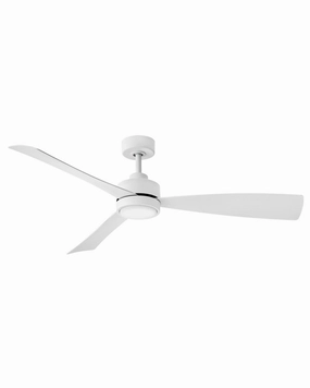 Iver 56" Ceiling Fan Matte White Wall Fans Cooling Combo