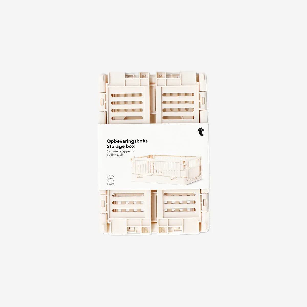 Ivory collapsible storage box - Small