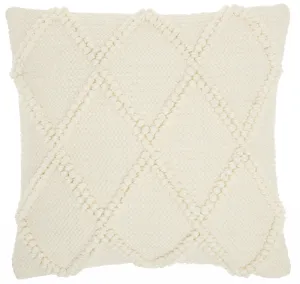 Ivory Textured Lattice Throw Pillow Throw Pillows home accents sale