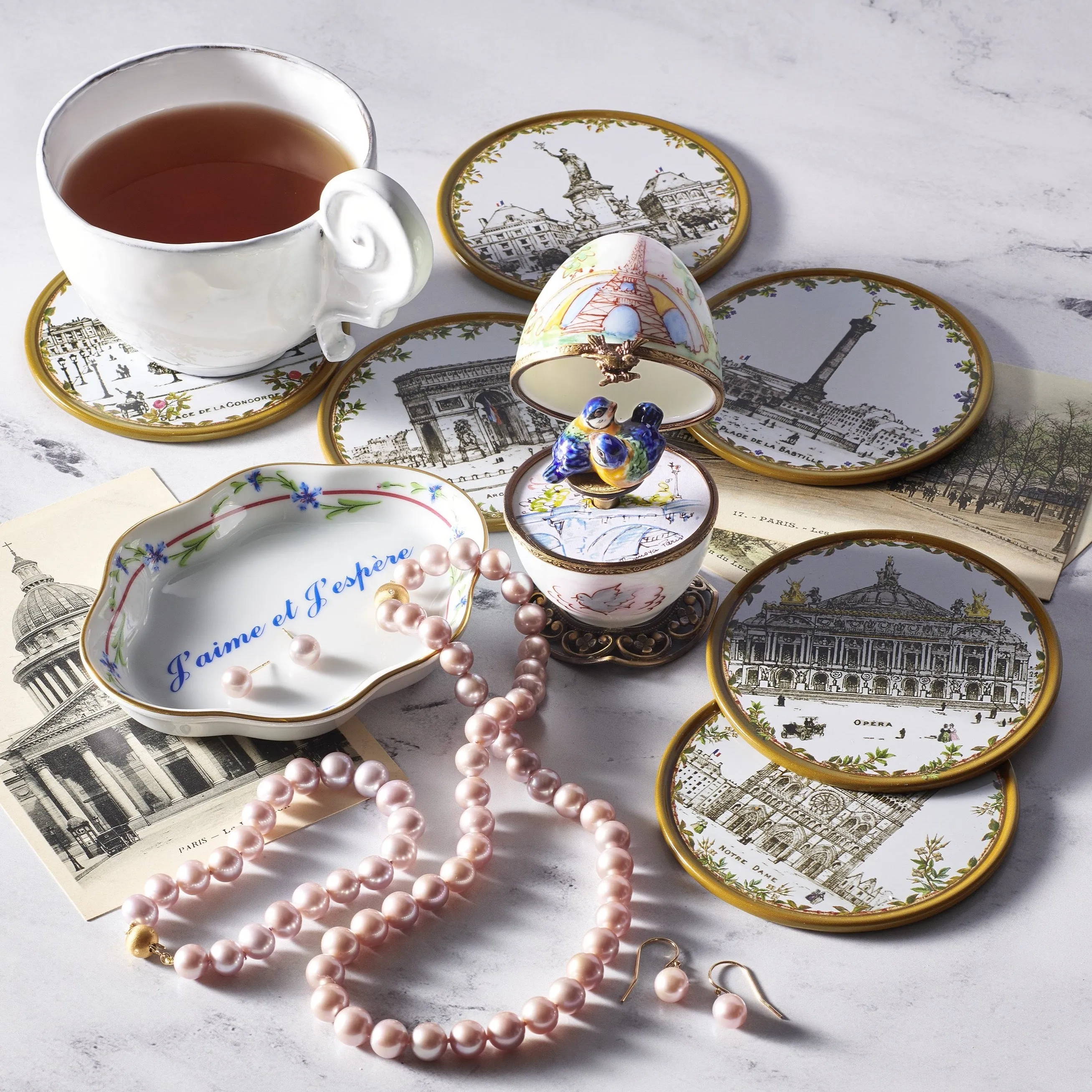 J'aime et J'espre Ring Tray Trinket Trays & Boxes cheap