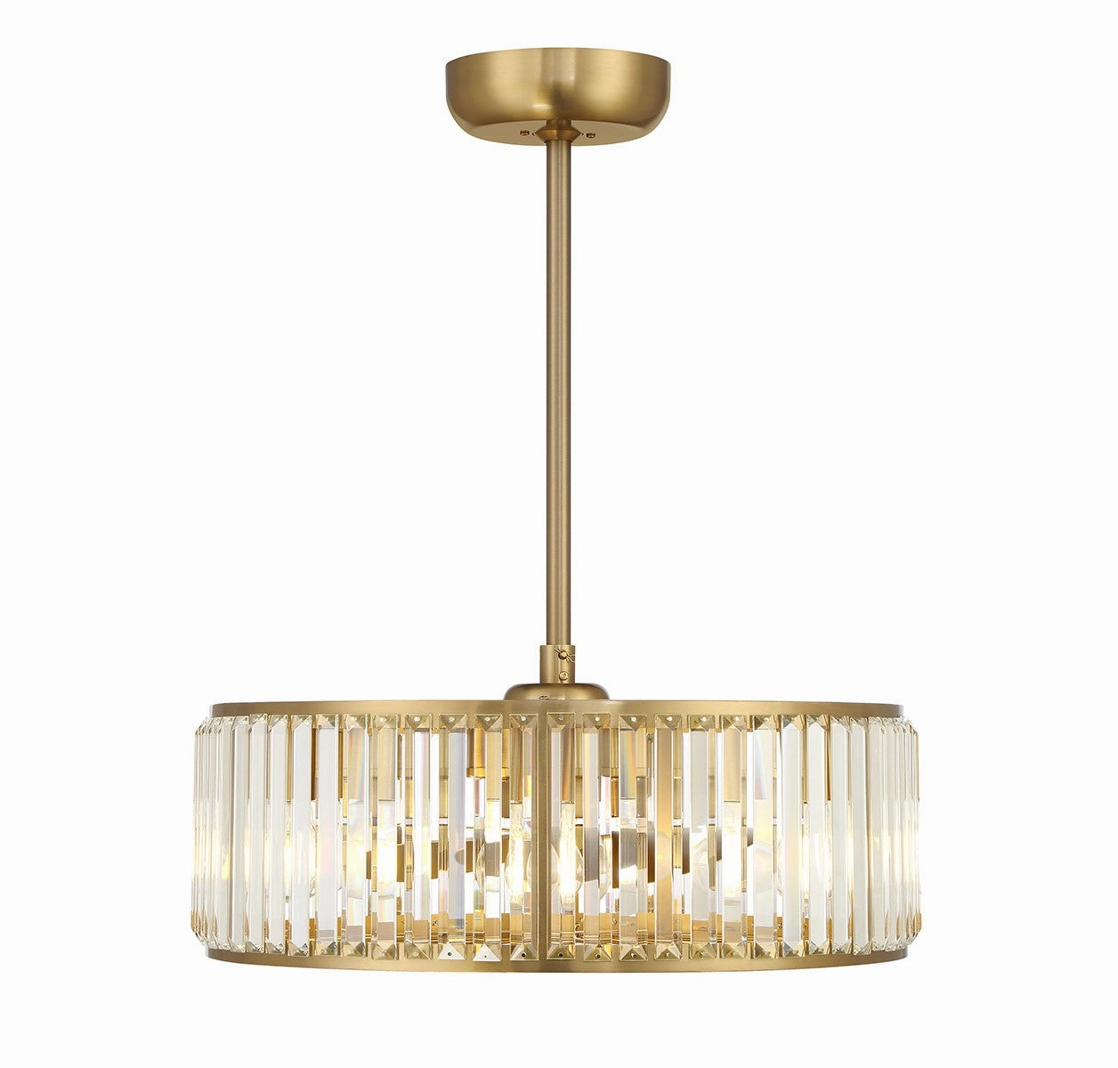Janus Six Light Fan D'Lier Warm Brass Fandeliers FANS on sale now