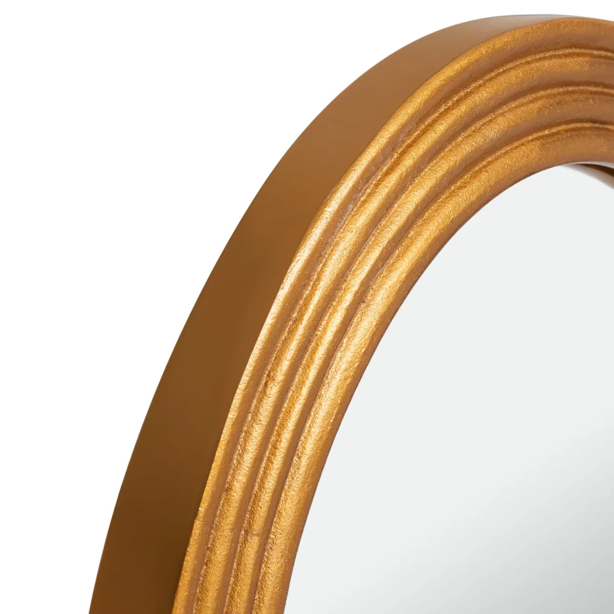 Jeanelle Oval Gold Mirror