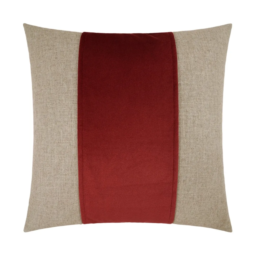 Jefferson Band Pillow, Sangria Throw Pillows Cozy Upgrade