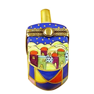 Jerusalem Scene Dreidel Limoges Collectible Boxes Rare Find