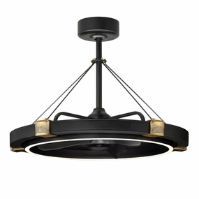 Jewel LED Fandelight Black / Gold Fandeliers FANS on sale now