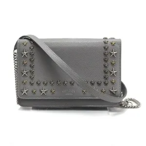 Jimmy Choo  Leather Chain/Shoulder Wallet (Pre-Owned)