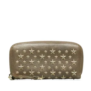 Jimmy Choo Leather Long Wallet (Bi-Fold) (Pre-Owned)