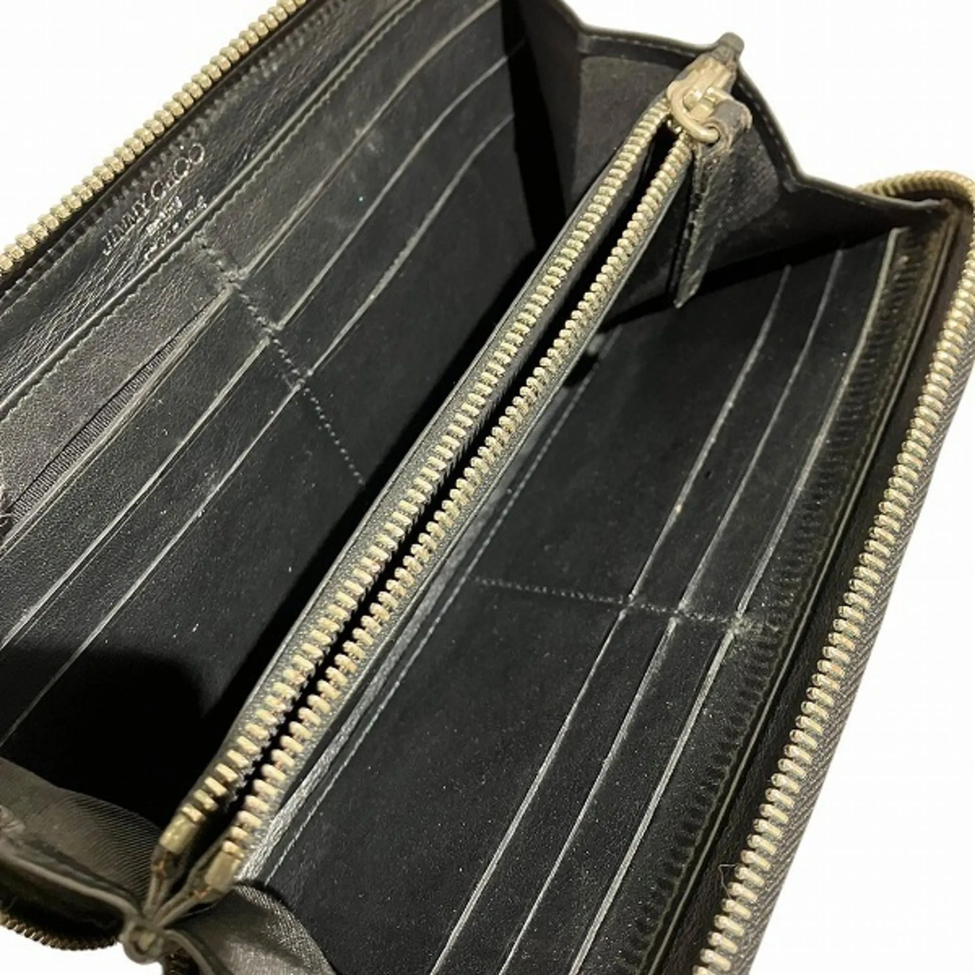 Jimmy Choo Leather Long Wallet (Bi-Fold) (Pre-Owned)