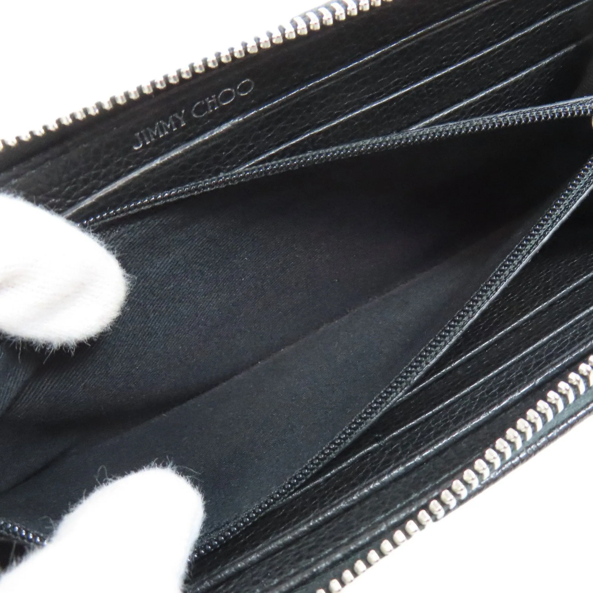 Jimmy Choo Leather Long Wallet (Bi-Fold) (Pre-Owned)