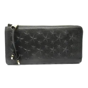 Jimmy Choo Star Studs Leather Zip Wallet