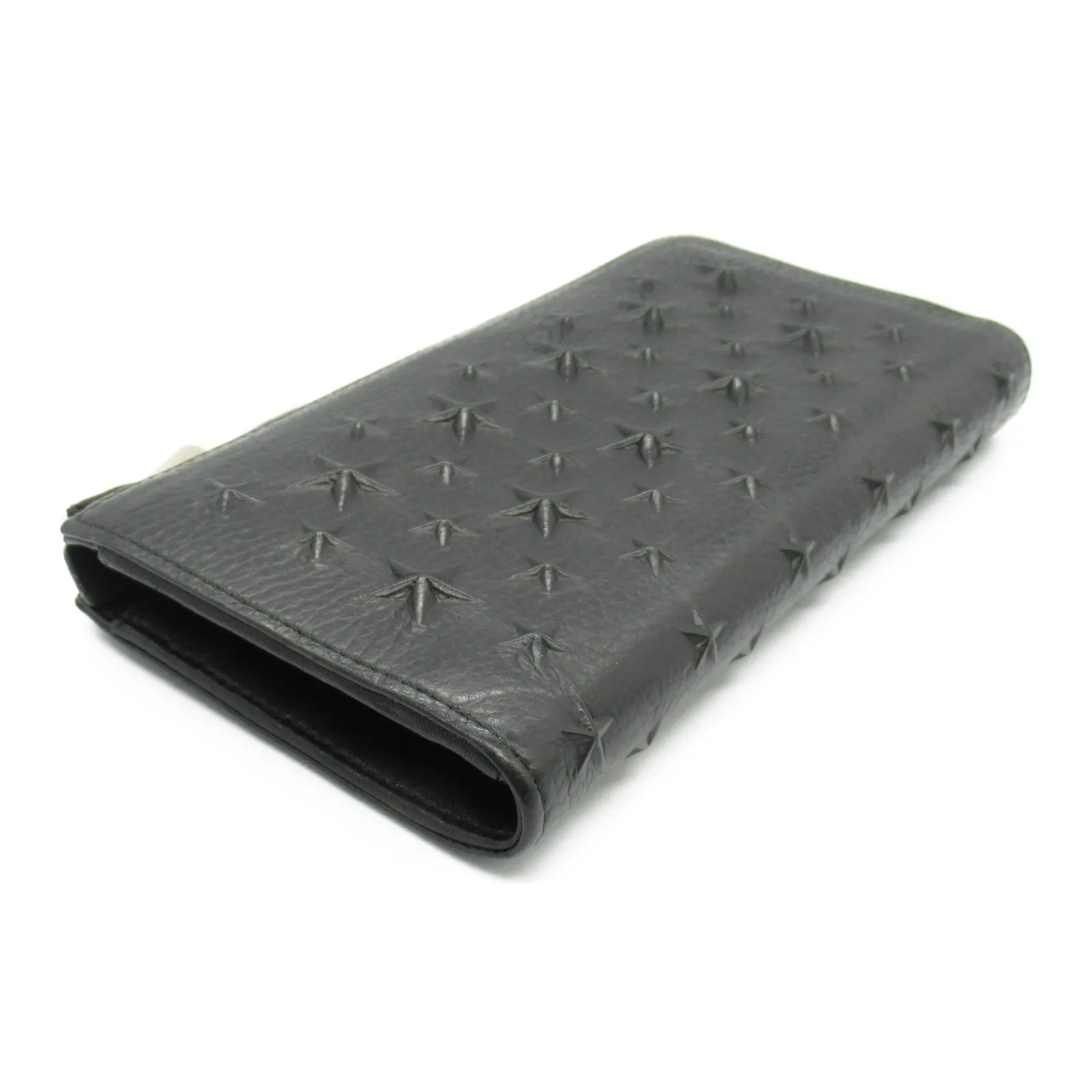 Jimmy Choo Star Studs Leather Zip Wallet