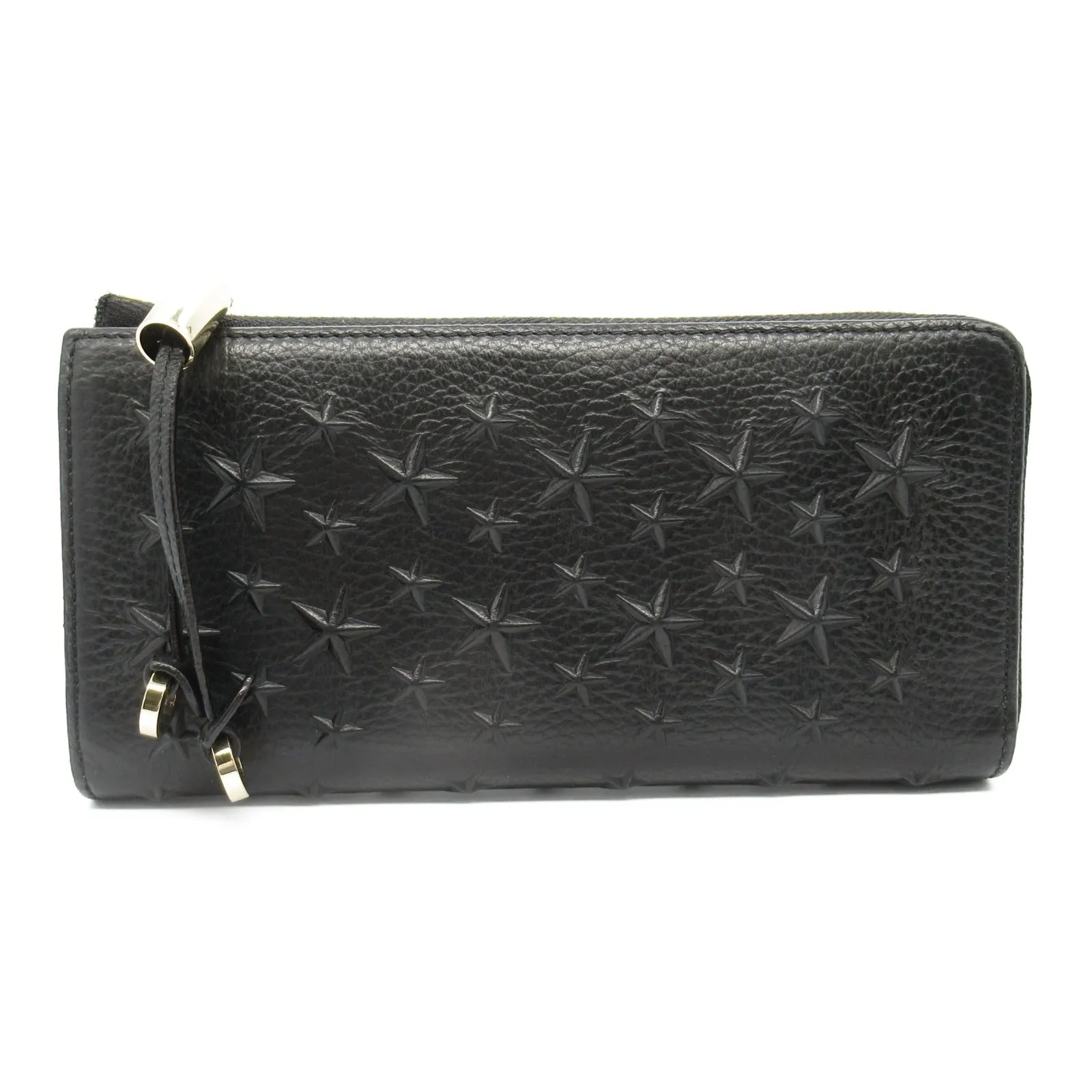 Jimmy Choo Star Studs Leather Zip Wallet