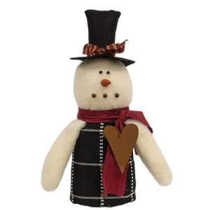 Jimmy Snowman w/Top Hat & Rusty Heart Decorative Accessories value pack