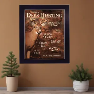 Joy of Hunting deer Black Framed Print Wall Art Buy Wall Decor with deals