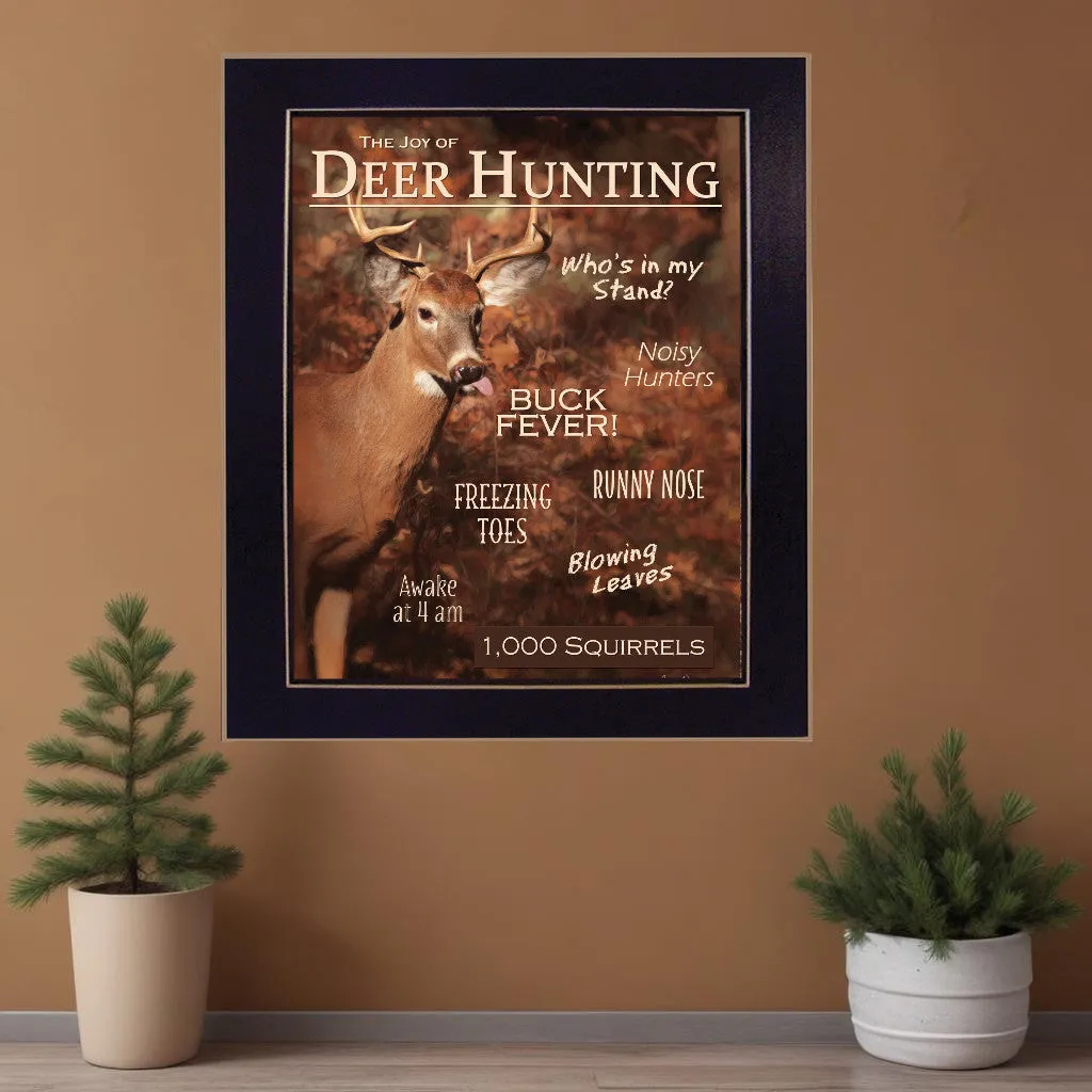 Joy of Hunting deer Black Framed Print Wall Art Buy Wall Decor with deals