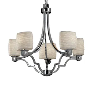 Justice Designs Limoges POR-8500-30-WAVE-CROM Chandelier Light - Polished Chrome Chandeliers Lighting hot sale