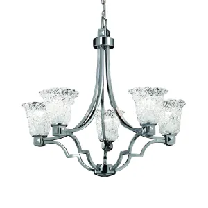 Justice Designs Veneto Luce GLA-8500-20-LACE-CROM Chandelier Light - Polished Chrome Chandeliers Lighting top seller