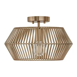 Kaiya 1-Light Semi Flush Mount Bathroom Lighting lighting deals