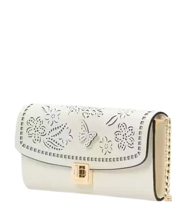 Kate Spade New York Phoebe Perforated Turnlock Wallet-on-chain