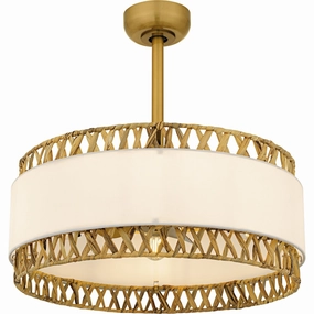 Kate Four Light Fan Light Brushed Gold Small Fans FANS hot deal