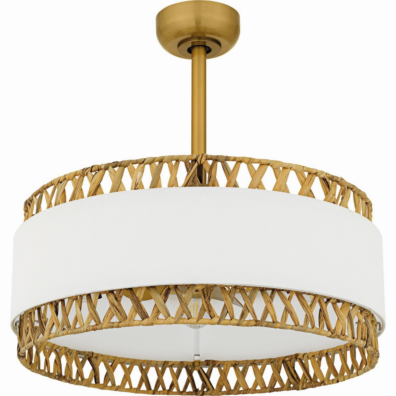 Kate Four Light Fan Light Brushed Gold Mini Ceiling Fans promo